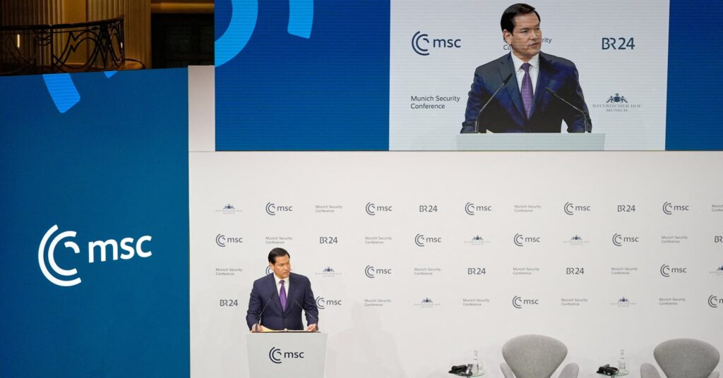 Rubio casts US, the ‘child of Europe’, as critical friend to allies