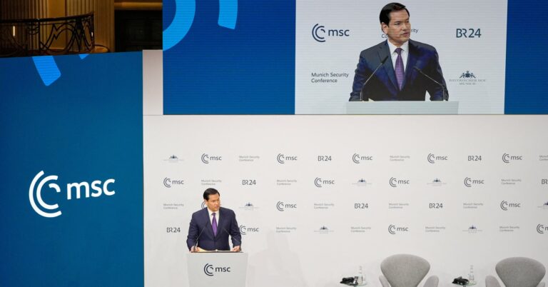 Rubio casts US, the ‘child of Europe’, as critical friend to allies