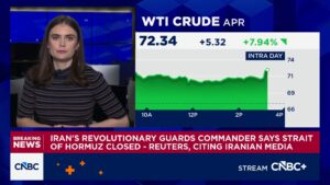 Iran’s revolutionary guards commander says Strait of Hormuz is closed: Reuters