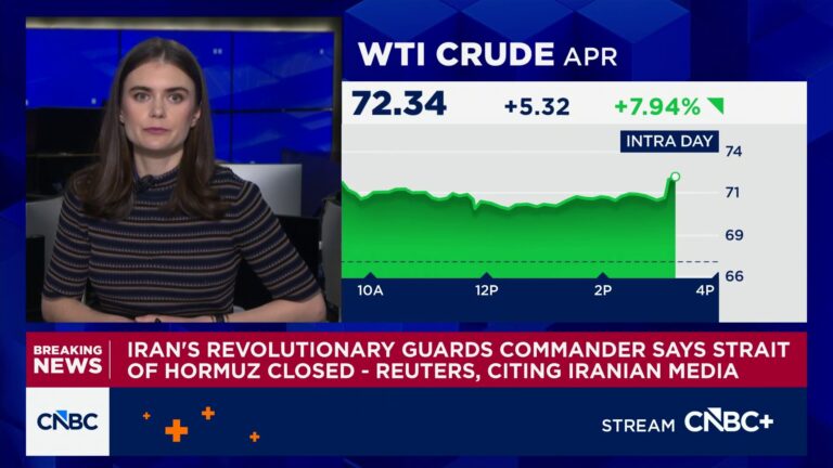 Iran’s revolutionary guards commander says Strait of Hormuz is closed: Reuters