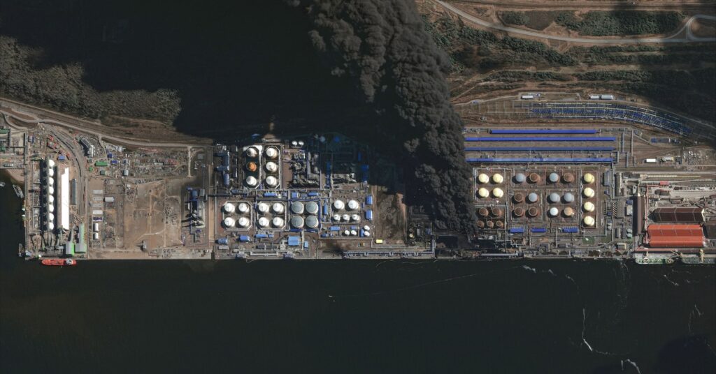 Russia’s Ust-Luga port damaged by Ukrainian drones, fire breaks out
