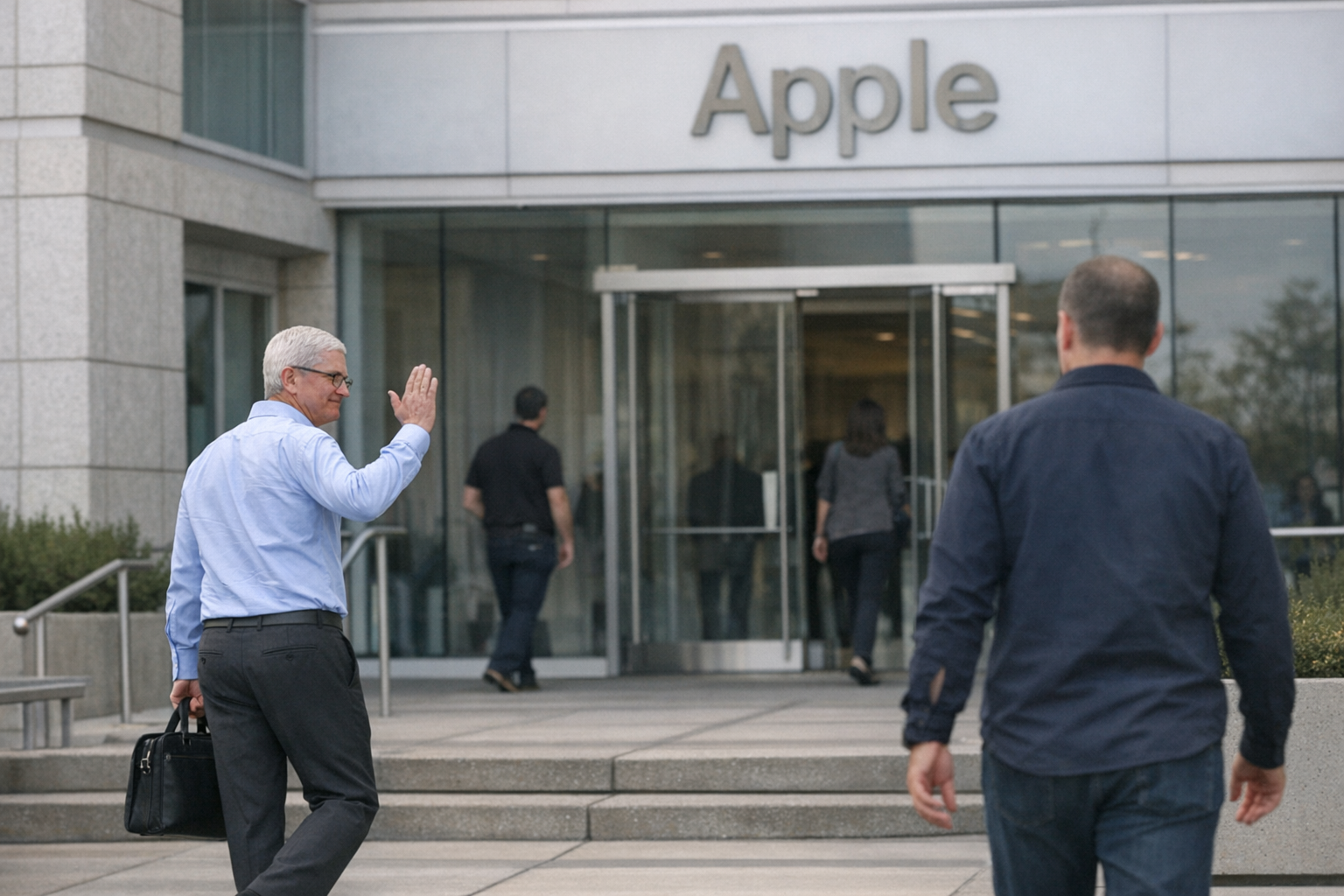 Apple Shares Decline as Tim Cook Transitions to John Ternus