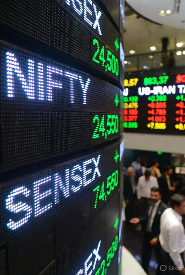 Nifty Surpasses 24,550, Sensex Gains 750 Points on US–Iran Talks