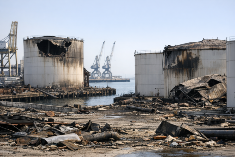 Satellite images show damage to Russian oil port hit by Ukrainian drones