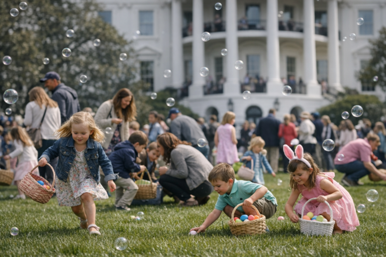 The Annual Easter Egg Roll Takes Place at the White House