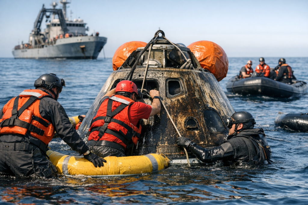 Artemis II astronauts hurtle home from moon toward splashdown